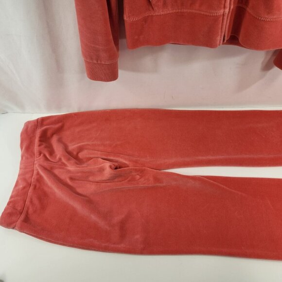 Juicy Couture Pink Tracksuit Sleepwear Size L Y2K Pink Melon Matching Pants - Picture 7 of 16